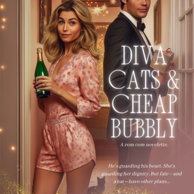 Diva Cats and Cheap Bubbly-novelette- Love in a Heartbeat Mini Romance-January 2025